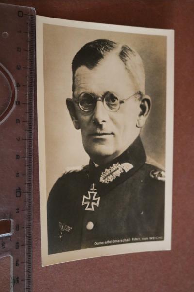alte Fotokarte - Portrait  Generalfeldmarschall von Weichs